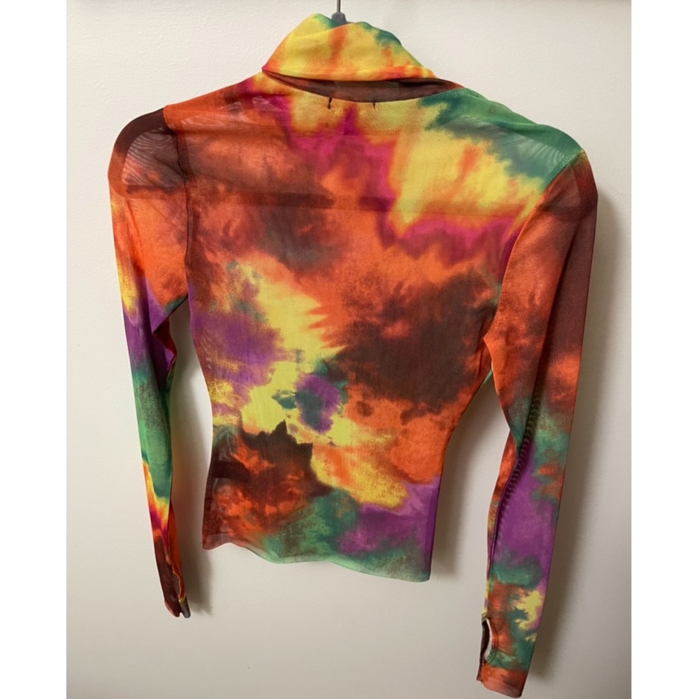 Zadie Mesh Mock Neck Top